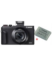 Фотоапарат Canon - PowerShot G5 X Mark II, + батерия, черен -1