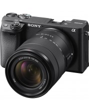 Безогледален фотоапарат Sony - A6400, 18-135mm OSS, Black -1