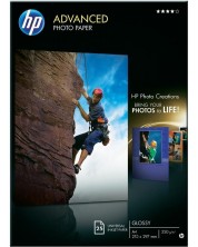 Фото хартия HP - Advanced Glossy, A4, glossy, 250g/m2 -1