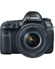 Фотоапарат Canon - 5D Mark IV + обектив Canon 24-105mm, черен -1