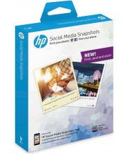 Фото хартия HP - Social Media Snapshots, Soft-gloss, 265 g/m2 -1