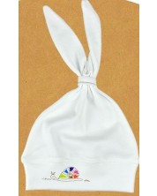 Бебешка шапка с ушички For Babies - Цветно охлювче