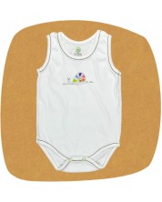 Бебешко боди потник For Babies - Цветно охлювче, 3-6 месеца