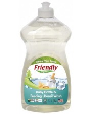 Препарат за ръчно измиване на бебешки шишета Friendly Organic - 739 ml