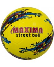 Футболна топка Maxima - street, размер 4, жълта -1