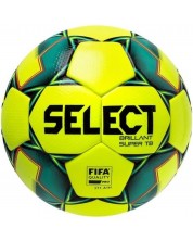 Футболна топка Select - Brillant Super TB V20, размер 5, жълта