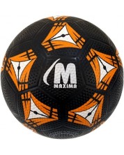 Футболна топка Maxima - гумена, размер 5, черна