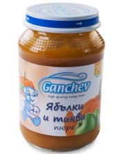 Плодово пюре Ganchev - Ябълки и тиква, 190 g -1