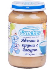 Десерт Ganchev - Ябълки и круши с йогурт, 190 g -1