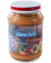 Пюре Ganchev - Телешко с картофи и домати,  190 g -1