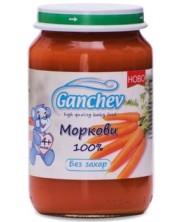 Зеленчуково пюре Ganchev - Морков 100%, 190 g -1