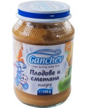 Десерт Ganchev - Плодове и сметана, 190 g