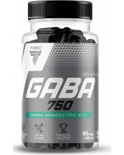 GABA, 750 mg, 60 капсули, Trec Nutrition -1