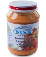 Пюре Ganchev - Заешко с картофи и домати, 190 g -1