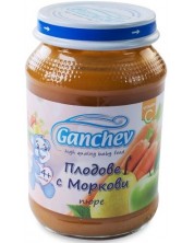 Пюре Ganchev - Плодове с моркови, 190 g -1