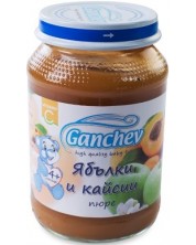 Плодово пюре Ganchev - Ябълки и кайсии, 190 g
