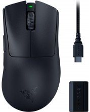 Гейминг мишка Razer - DeathAdder V3 Pro + Wireless Dongle Bundle, черна -1