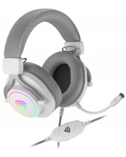 Гейминг слушалки Genesis - Neon 750 RGB, бели