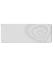 Гейминг подложка за мишка Genesis - Carbon 400, XXL, мека, бяла/сива