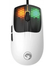 Гейминг мишка Marvo - M727 RGB, оптична, бяла -1