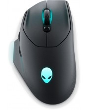 Гейминг мишка Alienware - AW620M, оптична, безжична, черна -1