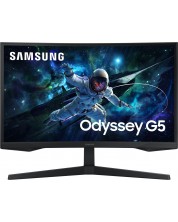 Гейминг монитор Samsung - Odyssey G5 27CG552, 27'', 165Hz, 1 ms, Curved