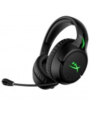 Гейминг слушалки HyperX - CloudX Flight, Xbox, черни/зелени (разопакован) -1