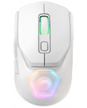 Гейминг мишка Marvo - Fit Pro, оптична, безжична, бяла -1