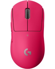 Гейминг мишка Logitech - Pro X Superlight, безжична, розова -1