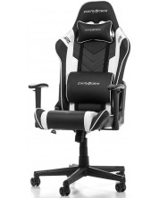 Гейминг стол DXRacer - Prince P132-NW, черен/бял -1