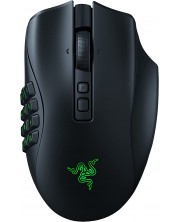 Гейминг мишка Razer - Naga V2 Pro, оптична, безжична, черна