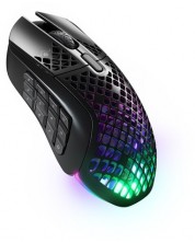 Гейминг мишка SteelSeries - Aerox 9 Wireless, оптична, безжична, черна -1