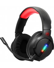 Гейминг слушалки Marvo - HG9065, черни/червени -1