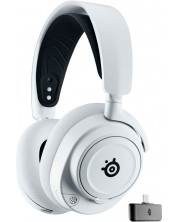 Гейминг слушалки SteelSeries - Arctis Nova 7X, безжични, бели