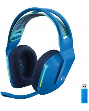 Гейминг слушалки Logitech - G733, безжични, сини -1