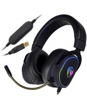 Гейминг слушалки Roxpower - T-Rox ST-GH381, черни -1