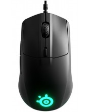 Гейминг мишка SteelSeries - Rival 3, оптична, черна