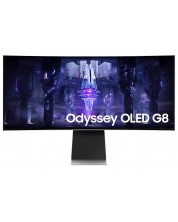 Гейминг монитор Samsung - Odyssey OLED G8 G85SB, 34'', 175Hz, 0.1ms -1