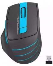 Гейминг мишка A4tech - Fstyler FG30S, оптична, безжична, черна/синя -1