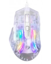 Гейминг мишка Marvo - M413 RGB, оптична, прозрачна