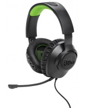 Гейминг слушалки JBL - Quantum 100X Console, Xbox, черни/зелени