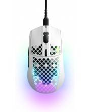 Гейминг мишка SteelSeries - Aerox 3 2022, оптична, бяла