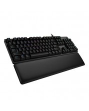 Механична клавиатура Logitech - G513 Carbon, GX Brown, RGB, черна -1