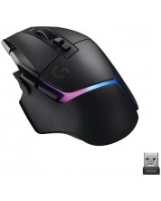 Гейминг мишка Logitech - G502 X Plus EER2, оптична, безжична, черна -1