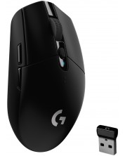 Гейминг мишка Logitech - G305 Lightspeed, оптична, черна
