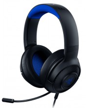 Гейминг слушалки Razer - Kraken X, PS/Nintendo/Xbox, черни/сини -1