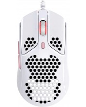 Гейминг мишка HyperX - Pulsefire Haste, оптична, бяла/розова -1