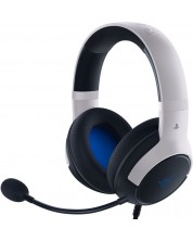 Гейминг слушалки Razer - Kaira X, Playstation 5, черни/бели