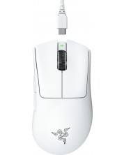 Гейминг мишка Razer - DeathAdder V3 Pro, оптична, безжична, бяла -1