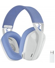 Гейминг слушалки Logitech - G435, безжични, бели -1